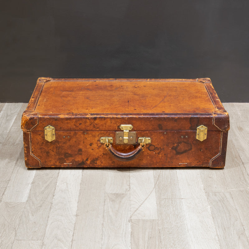 Hermes Paris Leather Suitcase c.1930
