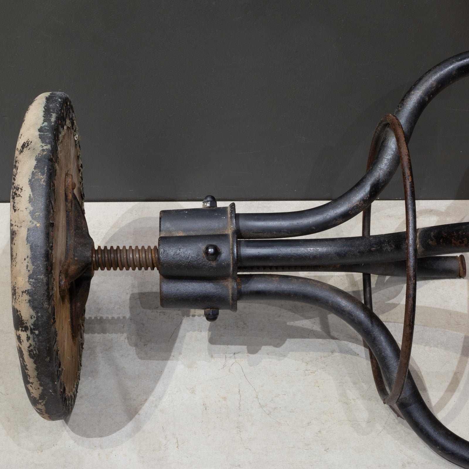 Depression Era Cast Iron Swivel Factory Stool c.1930 | S16 Home