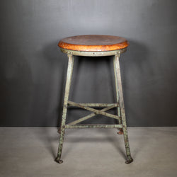 Vintage Industrial Factory Stool c.1940