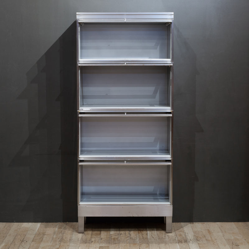 Mid-century Metal Globe-Wernicke 4 Stack Lawyer's Bookcase c.1963