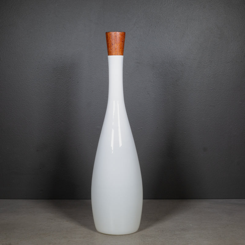 Jacob E Bang for Kastrup/Holmegaard Opaline Tall Bottle c.1957