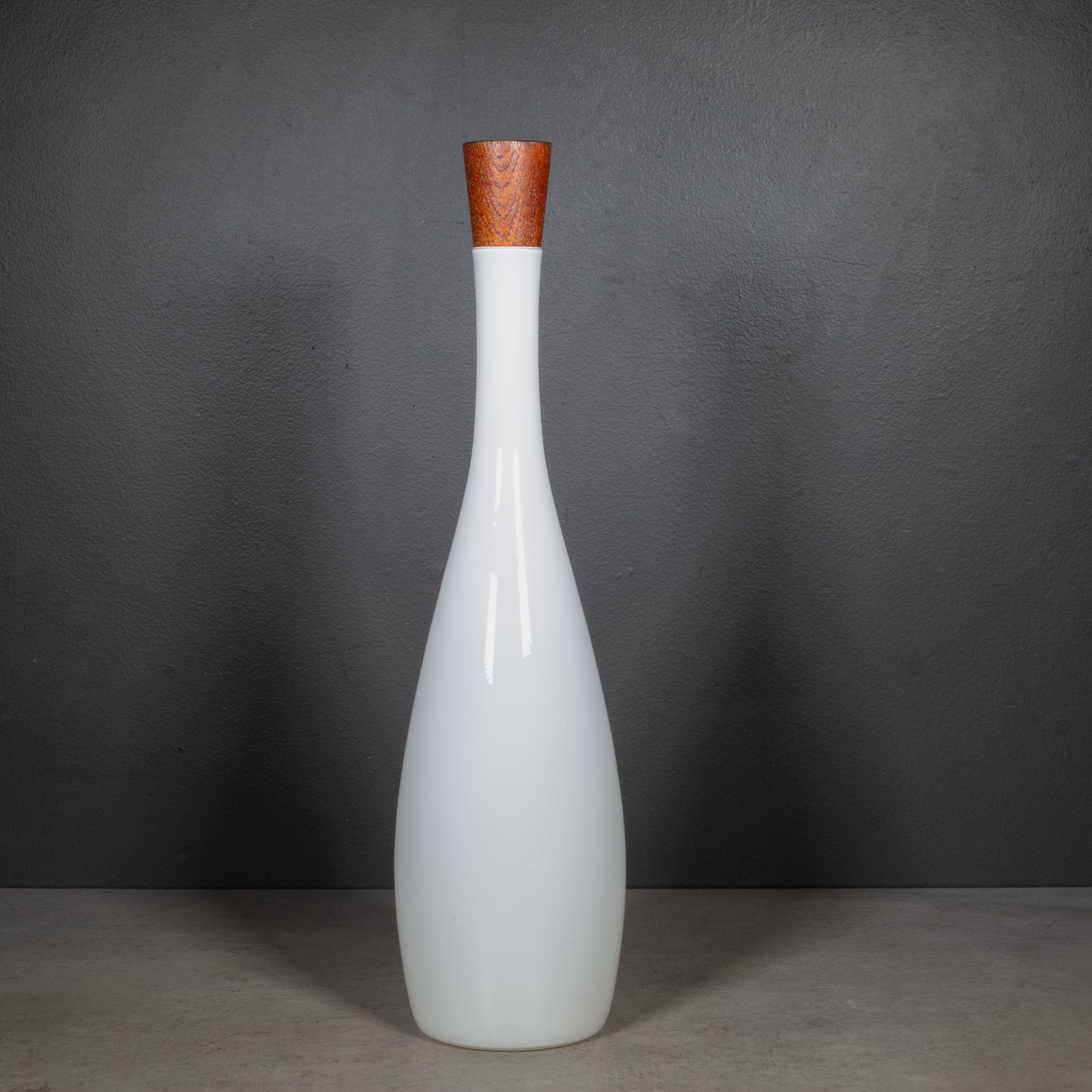 Jacob E Bang for Kastrup/Holmegaard Opaline Tall Bottle c.1957