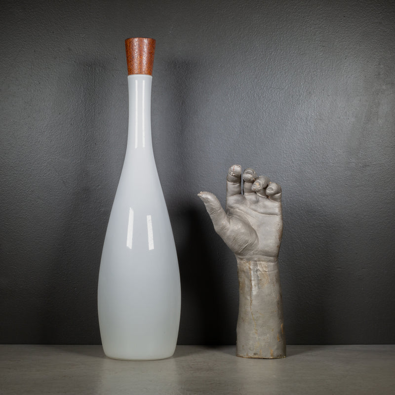 VINTAGE HOLMEGAARD JACOB BANG ホルムガード　ガラス Jacob E Bang for Kastrup/Holmegaard Opaline Tall Bottle c.1957