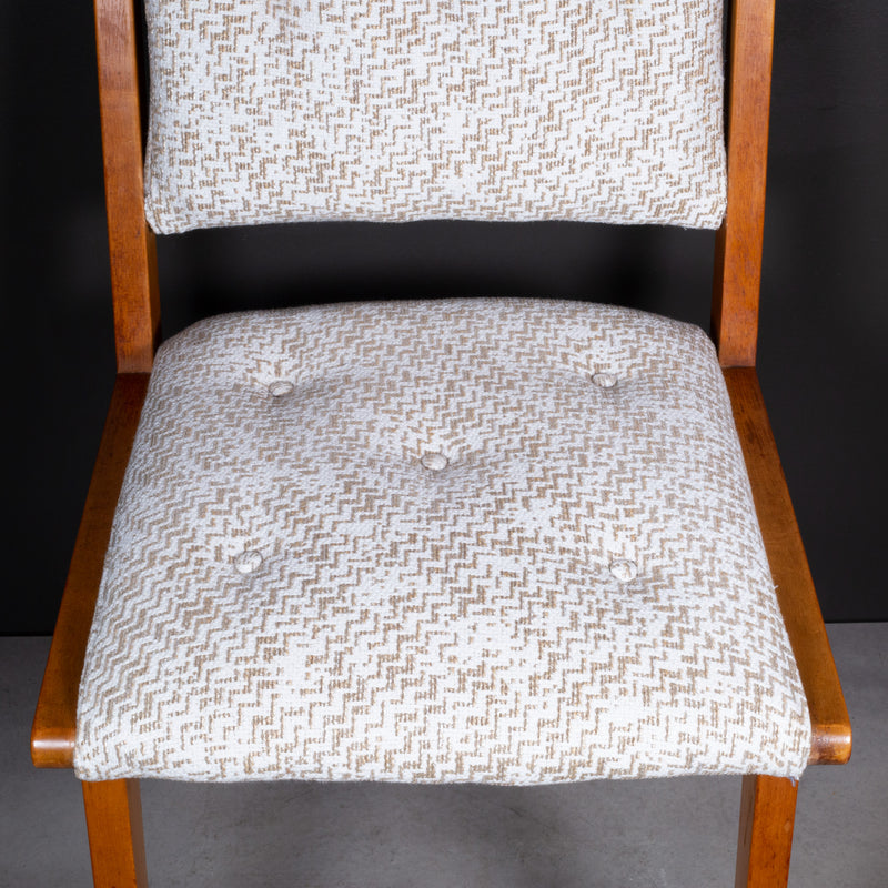 Jens Risom Model 666 for Knoll Reupholstered Side Chairs c.1941