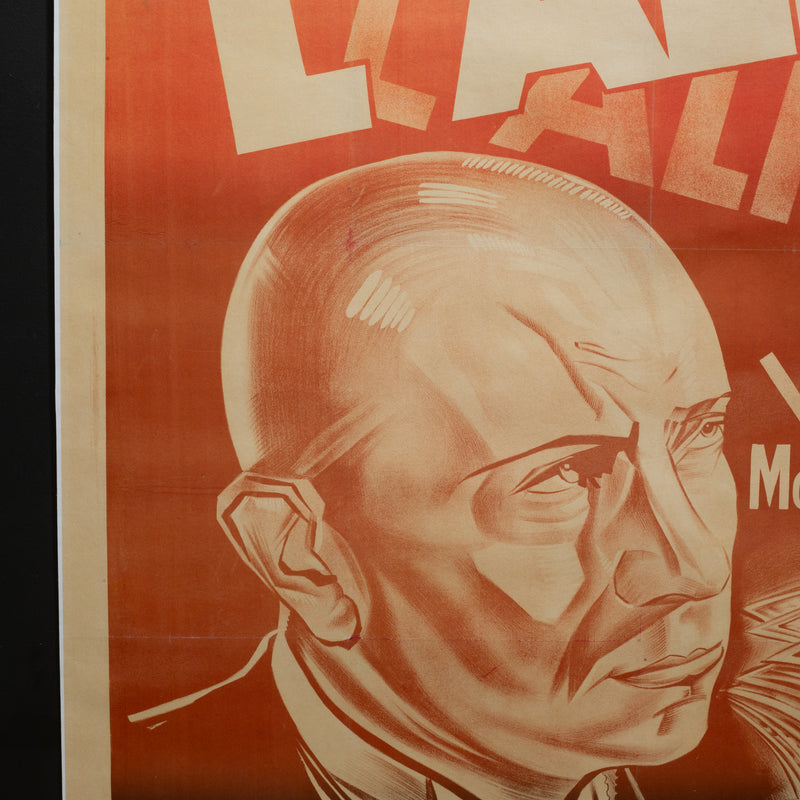 L'ablibi French Movie Poster, Linen Backed, 1937