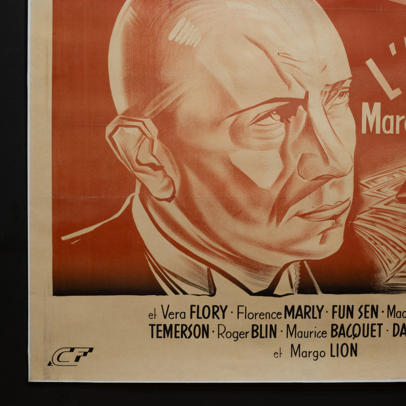 L'ablibi French Movie Poster, Linen Backed, 1937