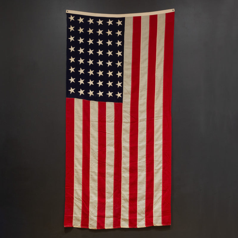 Large Vintage Wool American Flag with 48 Stars c.1940-1950
