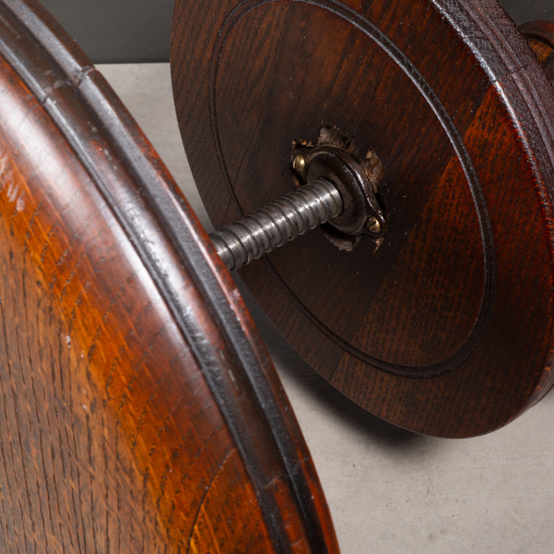 Late 19th c. Mahogany Claw Foot Piano Stool c.1880