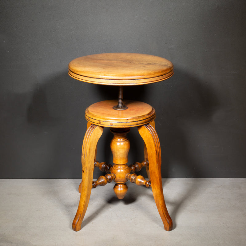Late 19th c. Adjustable Piano Stool c.1880 | S16 Home