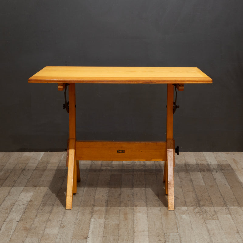 Vintage A. Lietz Co. Drafting Table c.1940