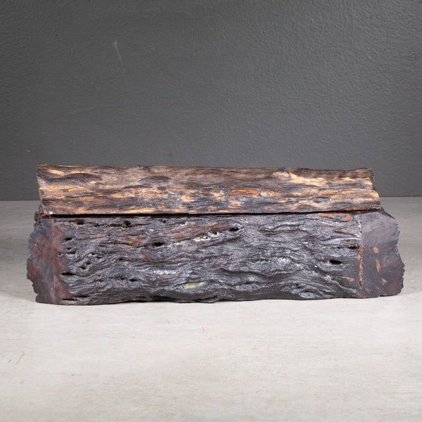 Rustic Live Edge Rosewood Box c.1940