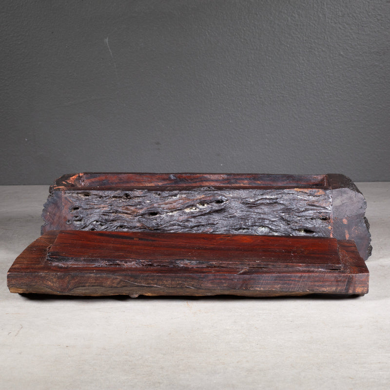 Rustic Live Edge Rosewood Box c.1940