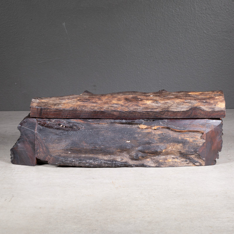 Rustic Live Edge Rosewood Box c.1940