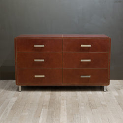 Aged Leather Dresser by Made Goods | S16 Home Aged Leather Dresser by Made Goods | S16 Home