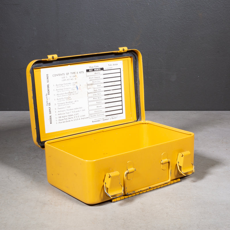 Mid-century Industrial Metal First Aid Box c.1950 | S16 Home
