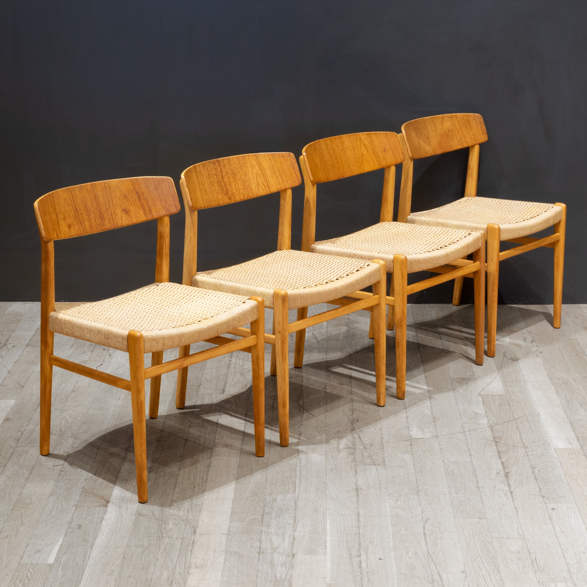 Mid century discount danish dining chairs