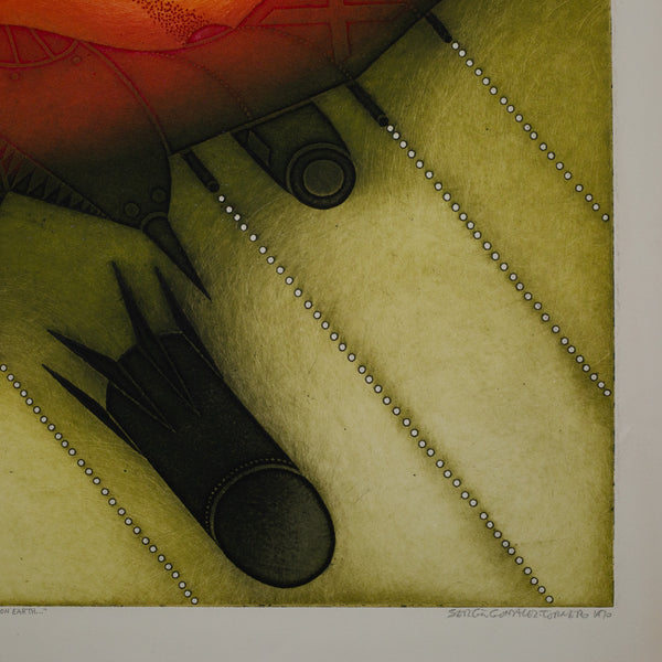 Sergio Gonzales-Tornero, Peace on Earth, Etching, Limited Edition 1970