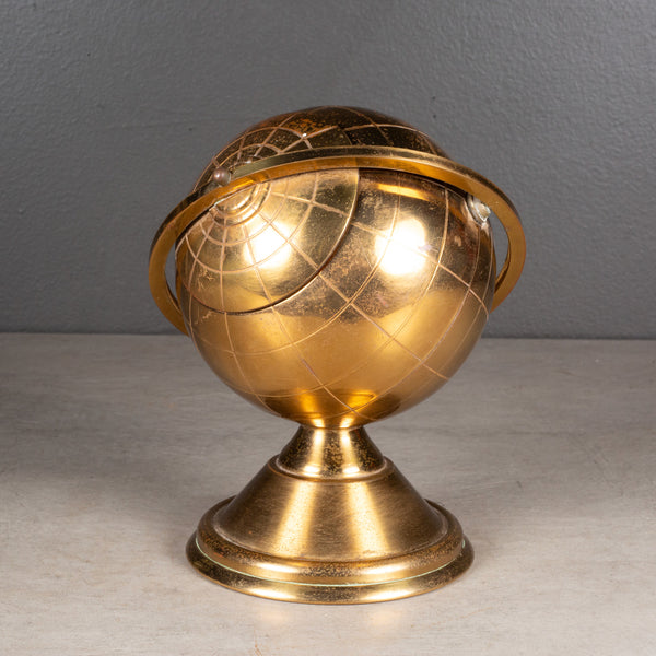 Mid-century Brass Globe Cigarette Holder c.1960