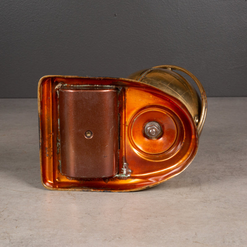 Mid-century Brass Globe Cigarette Holder and Ashtray/Coin Dish c.1960