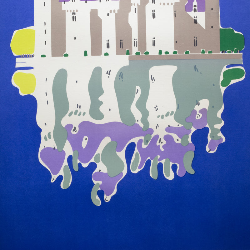Original Rare Vintage SNCF French Travel Poster “The Chateaux of the Loire, Go by Train” c.1956
