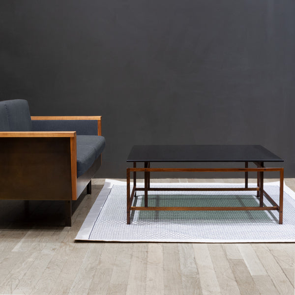 Danish Mid-century Modern Rosewood & Smoked Glass Coffee Table by Henning Norgaard for Komfort c.1960