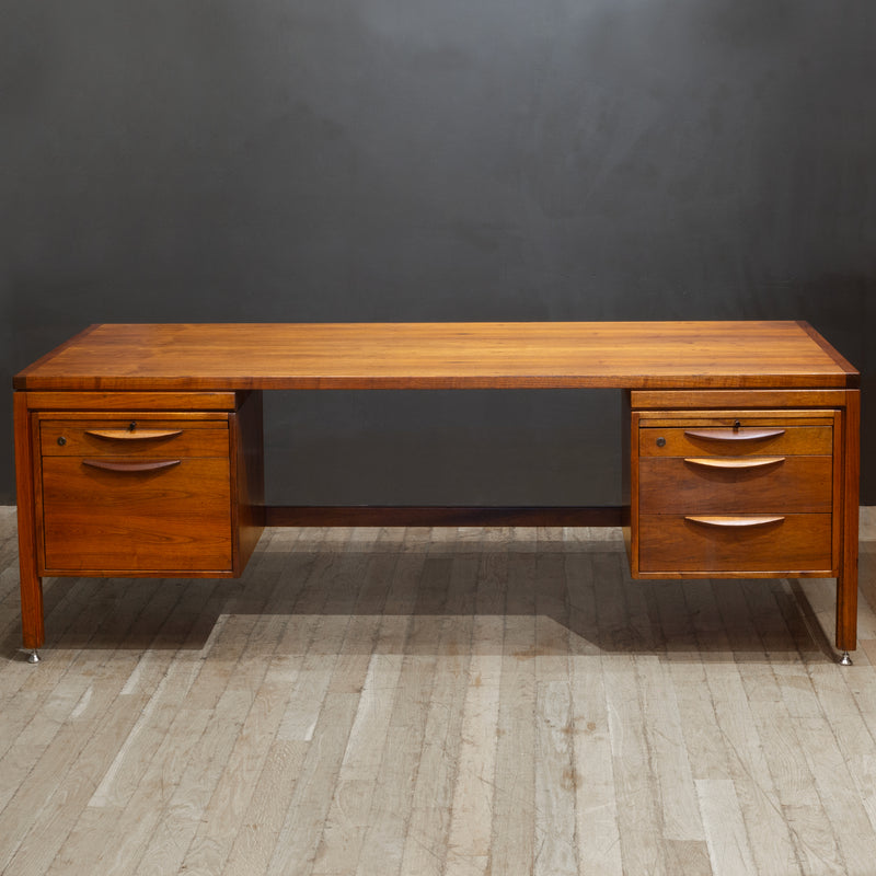 Mid-century Walnut Executive Desk by Jens Risom for Jen Risom Designs c.1950