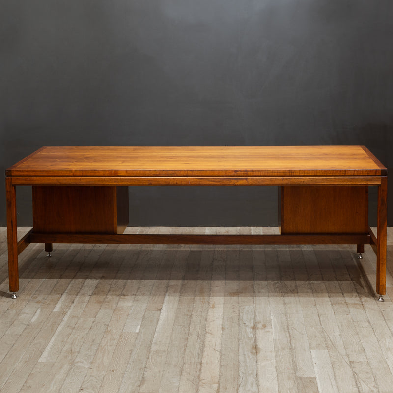 Mid-century Walnut Executive Desk by Jens Risom for Jen Risom Designs c.1950