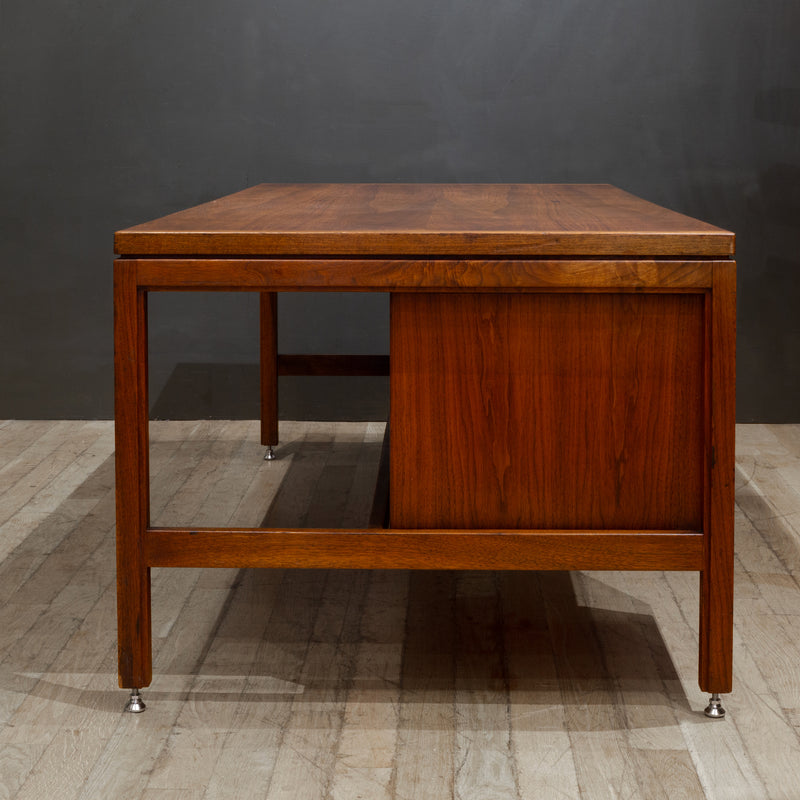 Mid-century Walnut Executive Desk by Jens Risom for Jen Risom Designs c.1950