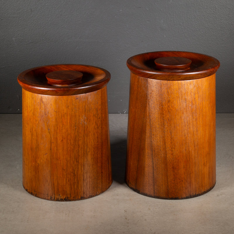 Mid-century Gladmark Teak Canisters c.1950