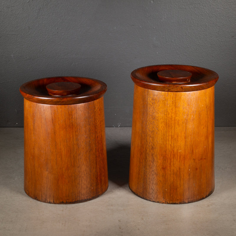 Mid-century Gladmark Teak Canisters c.1950
