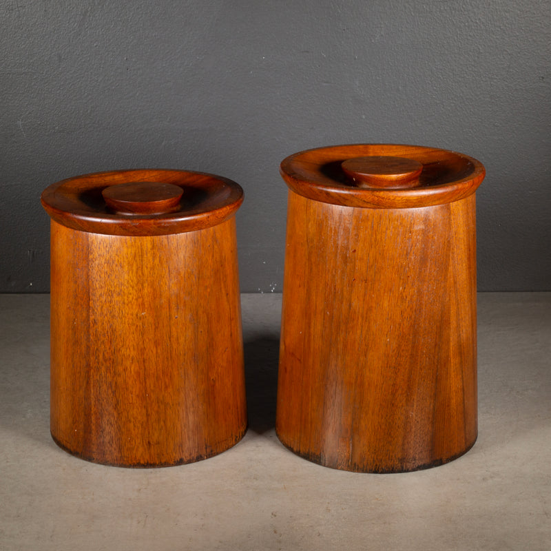 Mid-century Gladmark Teak Canisters c.1950