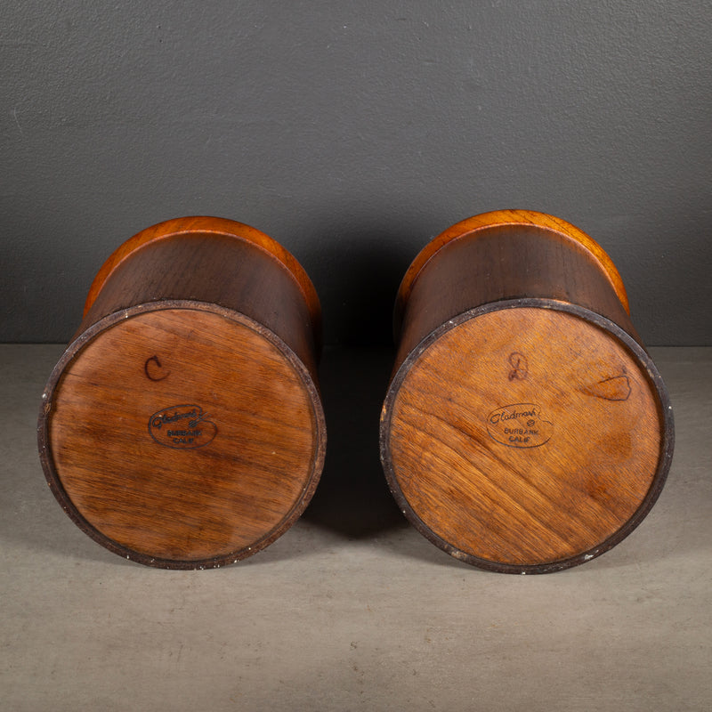 Mid-century Gladmark Teak Canisters c.1950