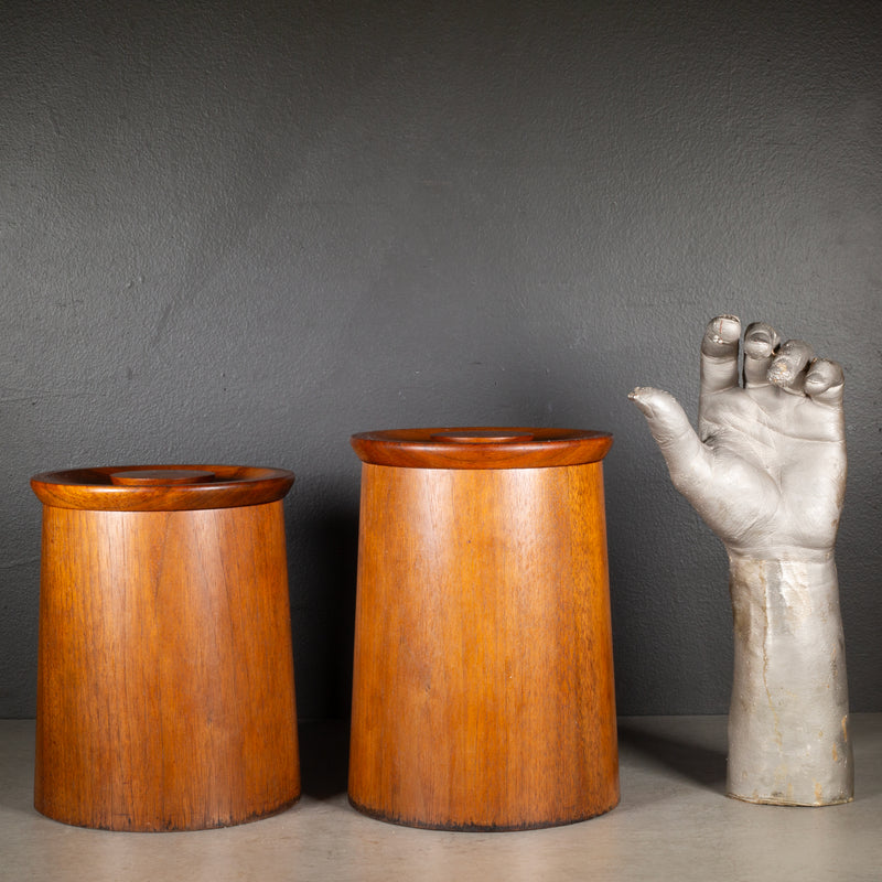 Mid-century Gladmark Teak Canisters c.1950