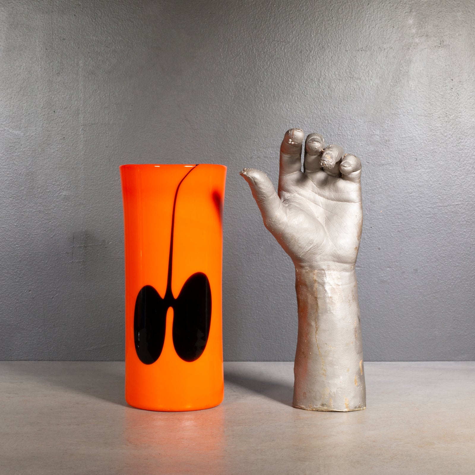 Signed Heikki Orvola for Nuutajarvi Nottsjo Art Glass Vase