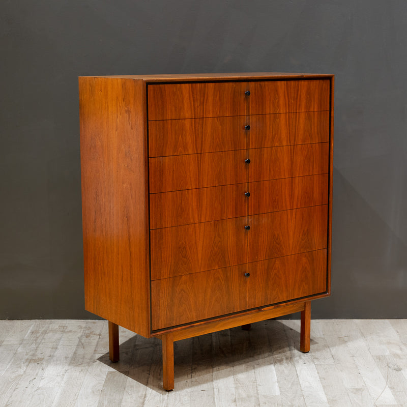 Mid-century Walnut Jack Cartwright for Founders Tall Dresser c.1960
