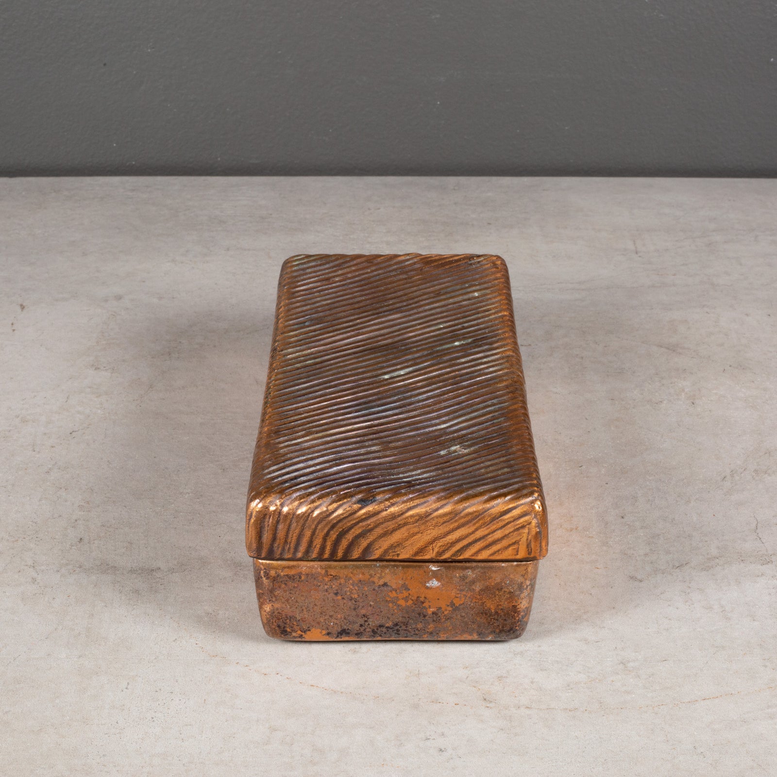 Mid-century Ben Seibel for JenFred Ware Copper Trinket Box c