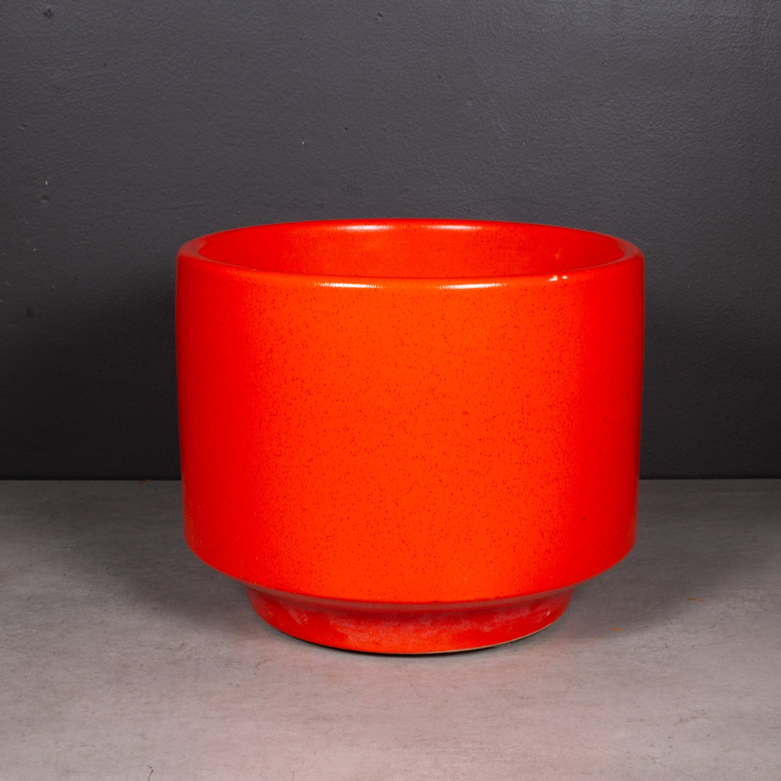 midcentury-orange-plant-pot-