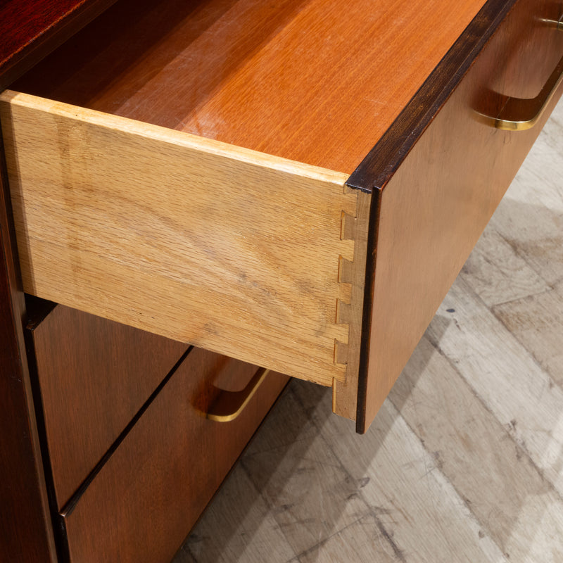 Mahogany and Cork Desk, Paul Frankl for Johnson Furniture c.1950