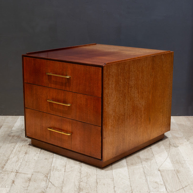 Mahogany and Cork Desk, Paul Frankl for Johnson Furniture c.1950