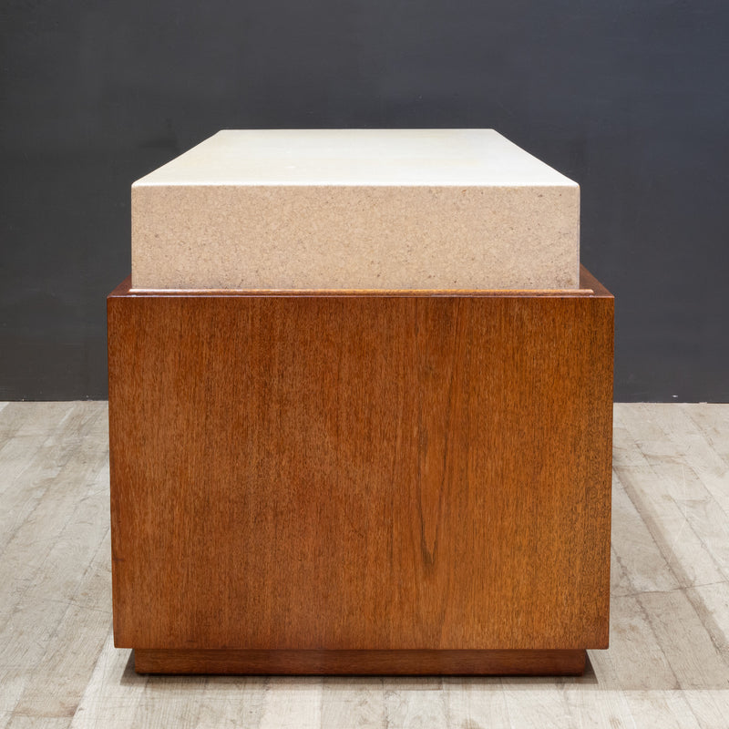 Mahogany and Cork Desk, Paul Frankl for Johnson Furniture c.1950