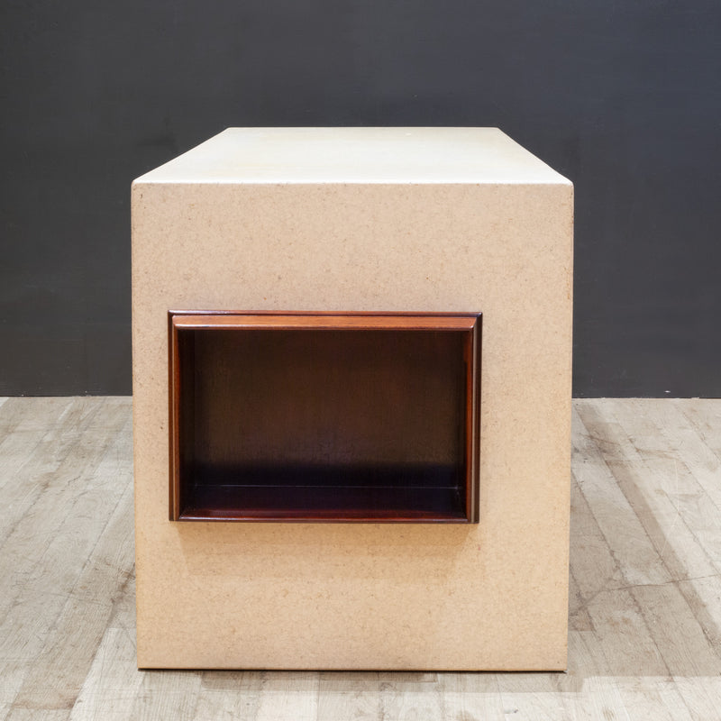 Mahogany and Cork Desk, Paul Frankl for Johnson Furniture c.1950