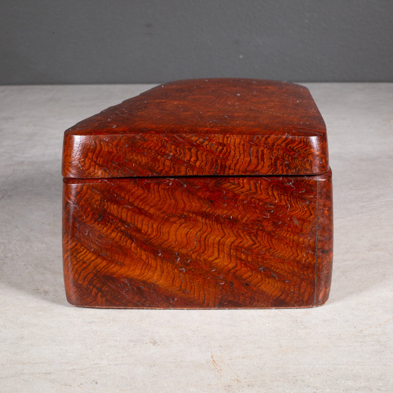 Mid-century Redwood Burl Wooden Box c.1970