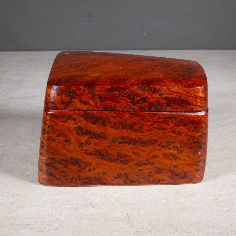 Mid-century Redwood Burl Wooden Box c.1970