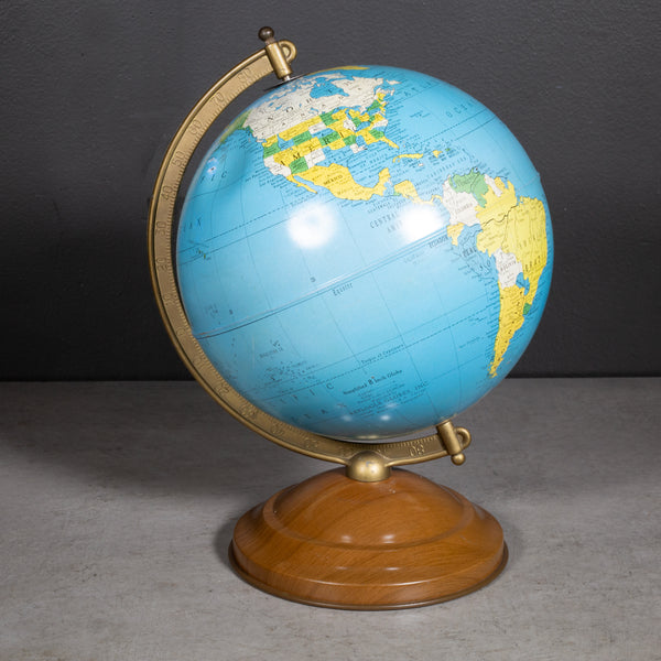 Mid-century All Metal Replogle Globe c.1960
