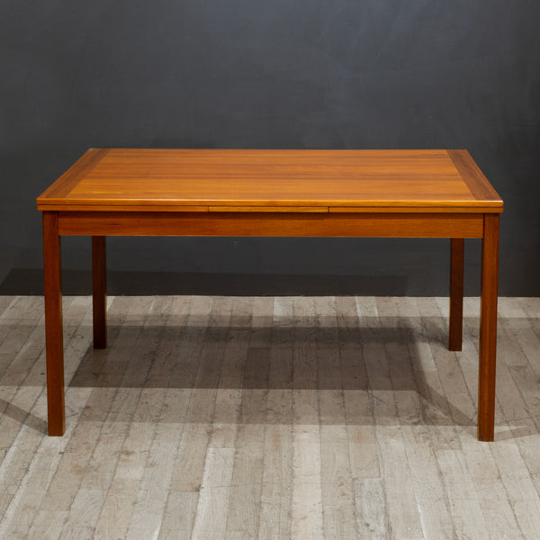 Midcentury Expandable Danish Teak Dining Table c.1960