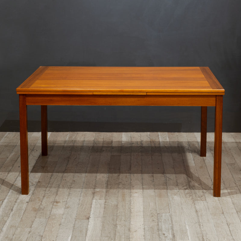 Midcentury Expandable Danish Teak Dining Table c.1960