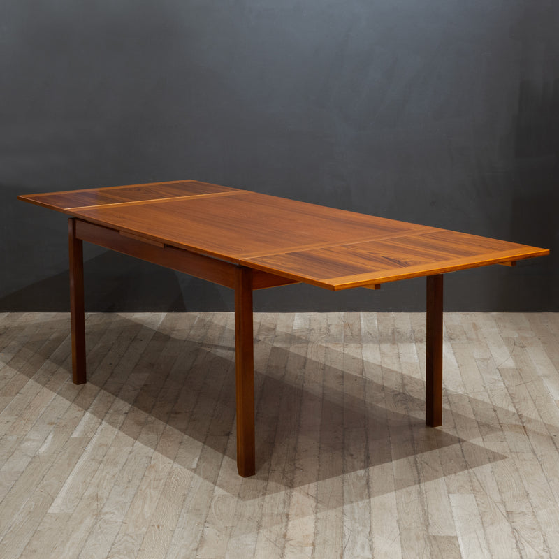 Midcentury Expandable Danish Teak Dining Table c.1960
