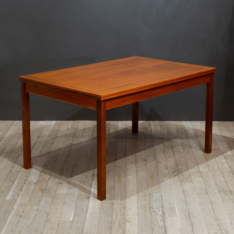 Midcentury Expandable Danish Teak Dining Table c.1960