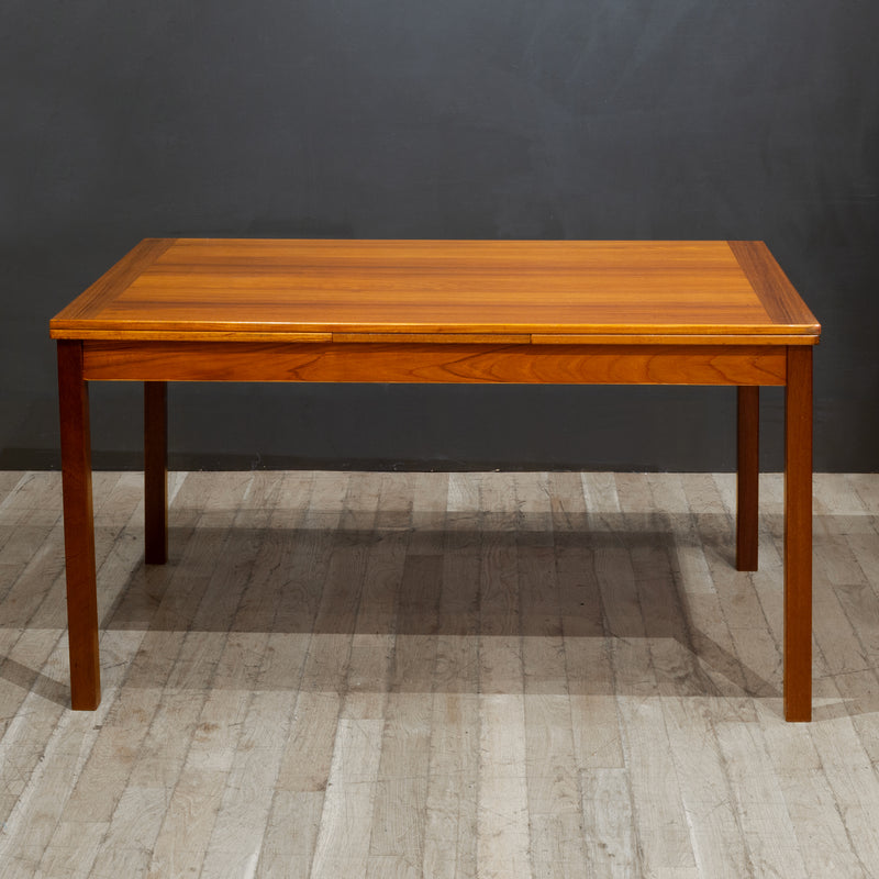 Midcentury Expandable Danish Teak Dining Table c.1960