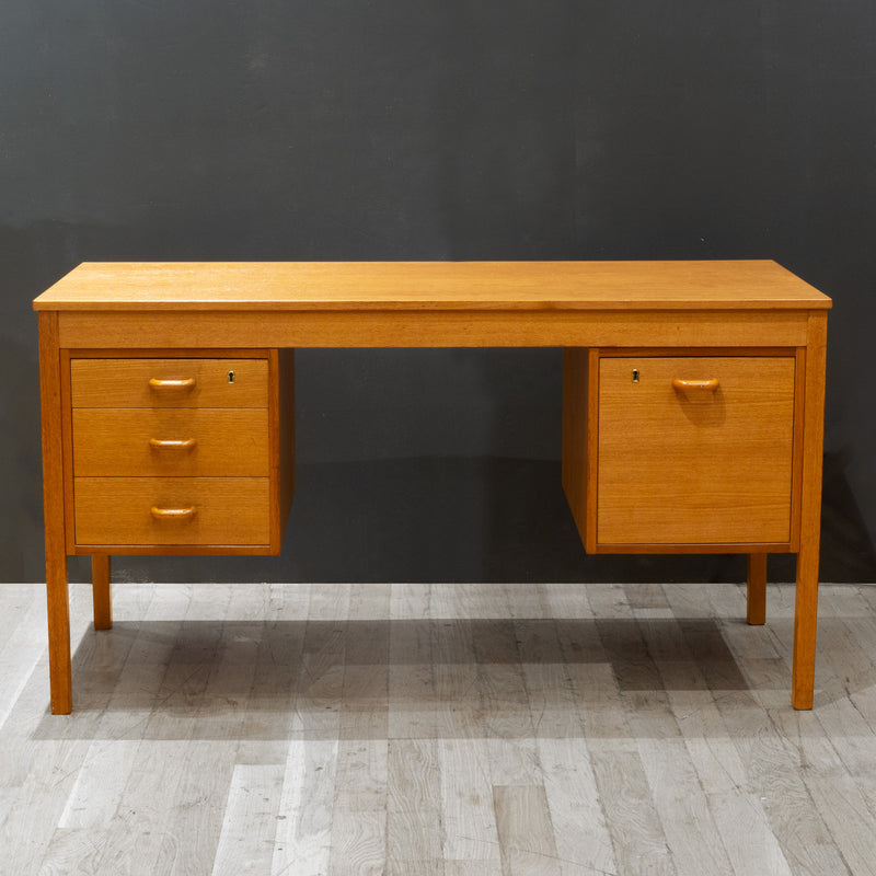 Mid-century Danish Domino Mobler Teak Desk c.1960-1970